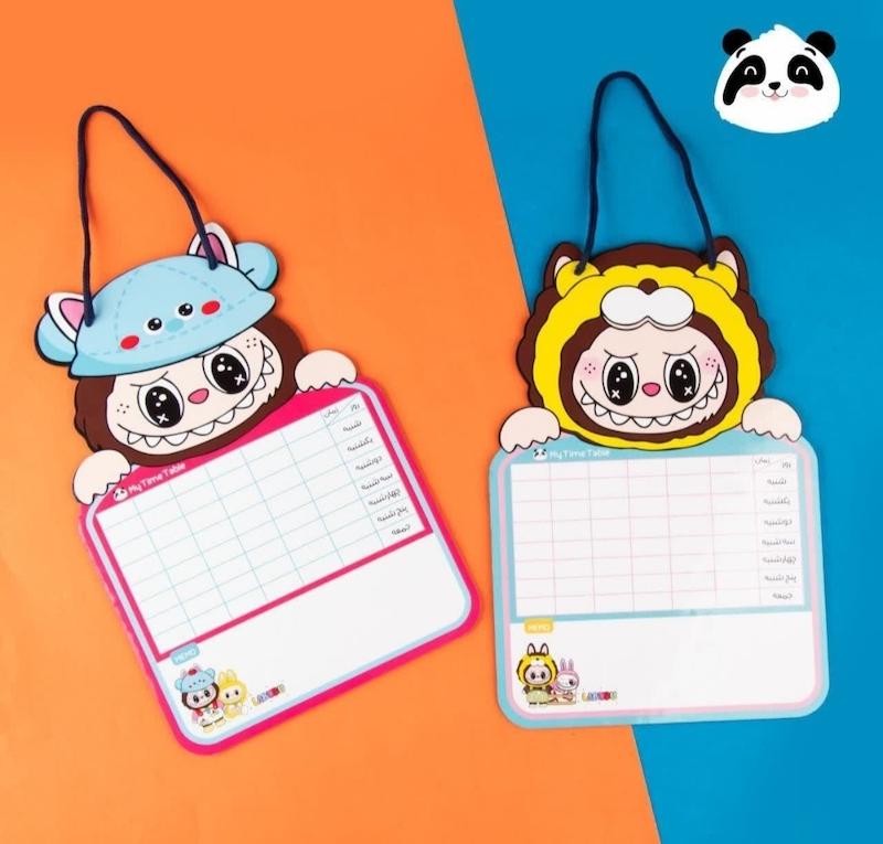 برنامه هفتگی چوبی طرح لبوبو 