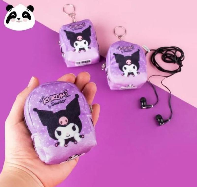 کیف هندزفری مخملی طرح کرومی 