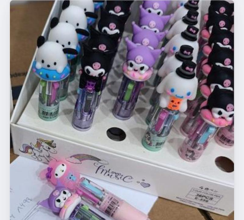 خودکار فشاری چهار رنگ طرح سانریو