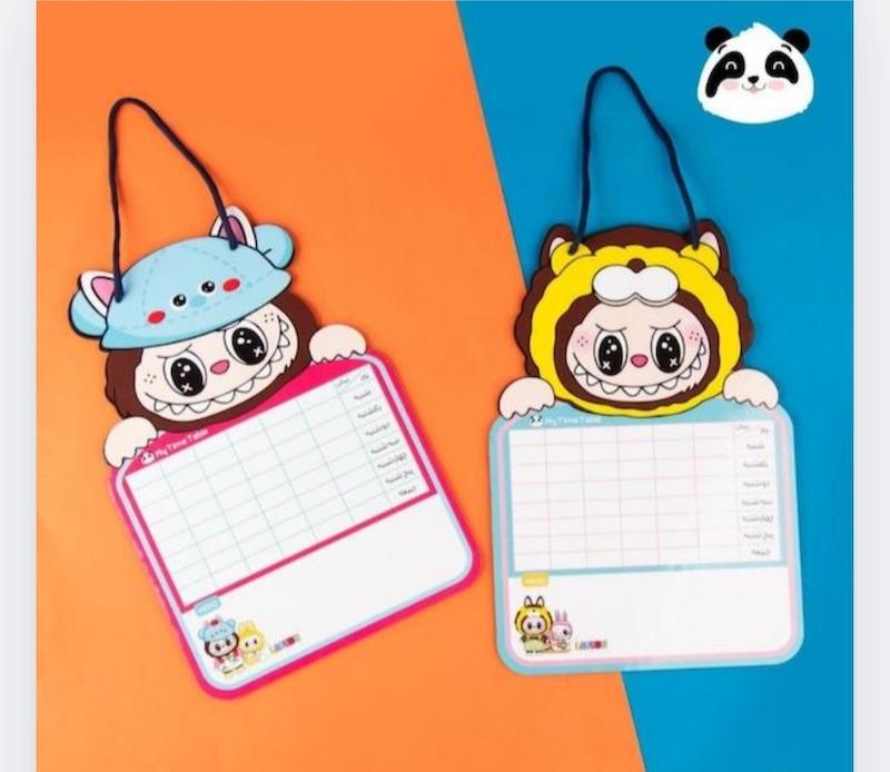 برنامه هفتگی چوبی طرح لبوبو