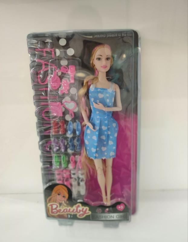 باربی مفصلی بلوند با اکسسوری های کاربردی 