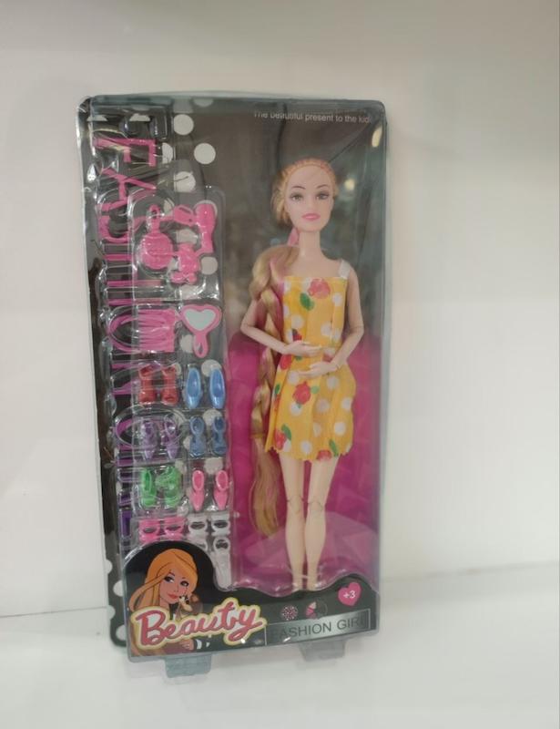 باربی مفصلی بلوند با اکسسوری های کاربردی 