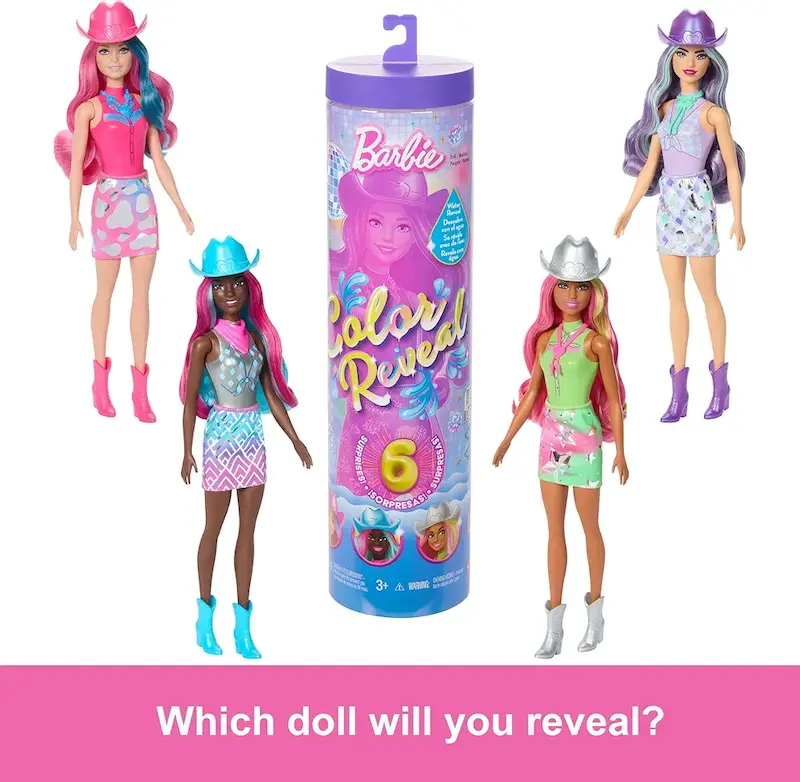 باربی سورپرایزی متل Barbie Color Reveal برند متل موجود در ایران