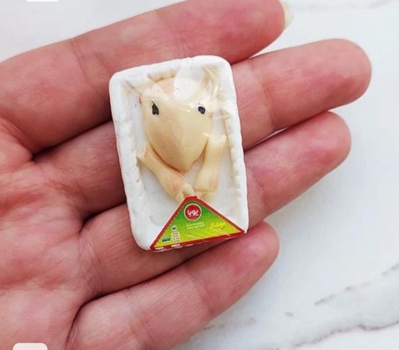 کله پاچه خمیری  مینیاتوری باربی
