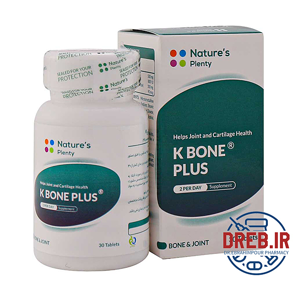 قرص کی بون پلاس نیچرز پلنتی ۳۰ عدد _ Natures Plenty K Bone Plus ۳۰ Tablets