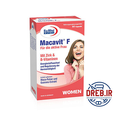 کپسول ماکاویت اف یوروویتال ۶۰ عدد - EuRho Vital Macavit F ۶۰ caps