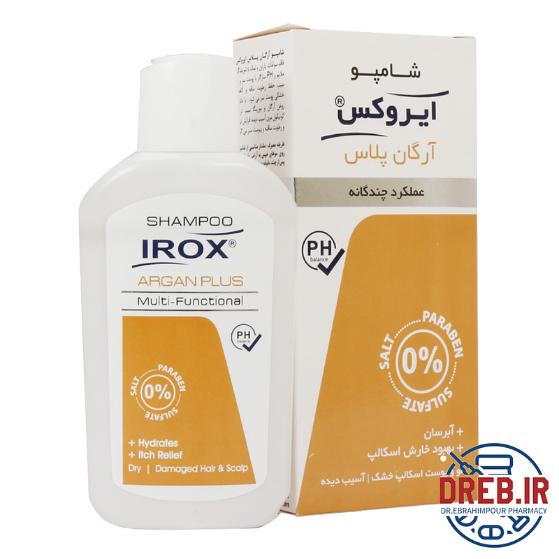 شامپو آرگان پلاس ایروکس 200 گرم _ Irox Argan Plus Shampoo 200 g