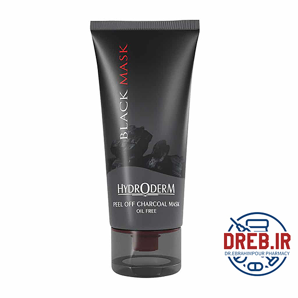 ماسک لایه بردار ورقه‌ای حاوی زغال هیدرودرم ۶۰ میلی لیتر _ Hydroderm Peel Off Charcoal Mask ۶۰ ml