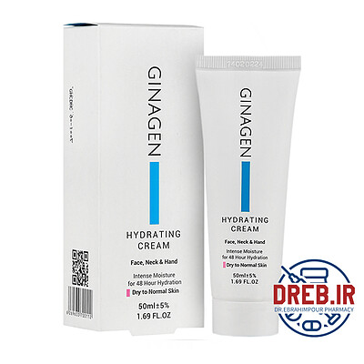 کرم آبرسان پوست خشک و نرمال ژیناژن _ Ginagen Hydrating Cream For Dry To Normal Skin