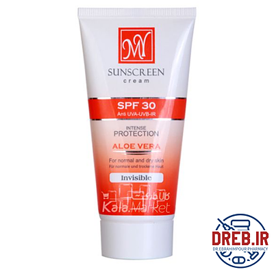 کرم ضد آفتاب مای SPF30 فاقد رنگ (MY Sunscreen Cream SPF 30 Invisible Aloe Vera)