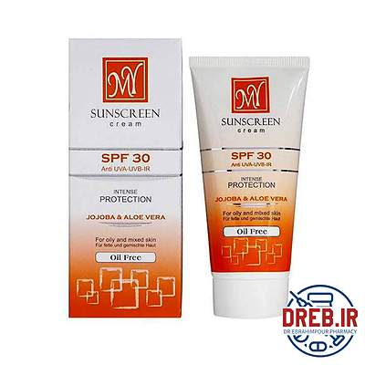 کرم ضد آفتاب فاقد چربی SPF30 مای مناسب پوست های چرب و مختلط ۵۰ میلی لیتر _ My Sunscreen Cream SPF30 Oil Free Jojoba & Aloevera For Oily And Mixed Skins 50 ml