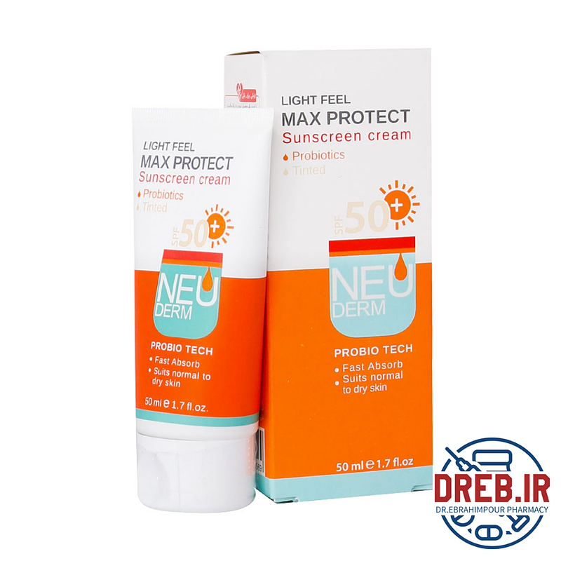 ضد آفتاب فاقد چربی مکس پروتکت نئودرم _ Max Protect Sunscreen Cream SPF50 For Oily Skin