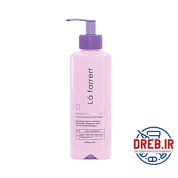 ژل بهداشتی بانوان لافارر شماره 1 ۲۵۰ میلی لیتر _ Lafarrerr Genital Cleansing Gel  For Feminine Daily ۲۵۰ ml