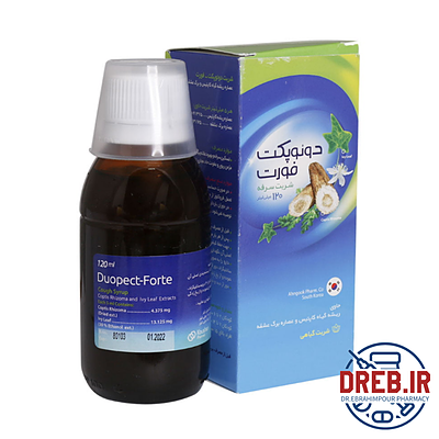  شربت سرفه دوئوپکت فورت۱۲۰ میلی لیتر _ Duopect Forte Cough Syrup ۱۲۰ ml