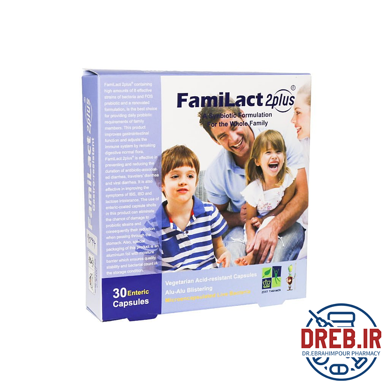 قرص فمی لاکت توپلاس Zist Takhmir Familact ۲plus Capsules _ ۳۰ Caps