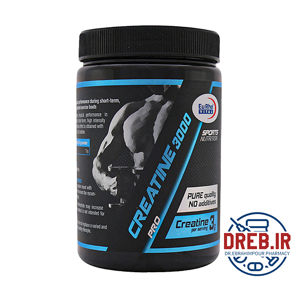 پودر کراتین ۳۰۰۰ یوروویتال ۳۵۰ گرم Eurhovital Creatine ۳۰۰۰ Powder ۳۵۰ g