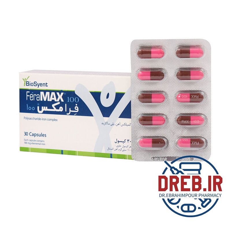 کپسول فرامکس ۱۰۰ بیوساینت ۳۰ عدد - BioSynet FeraMax ۱۰۰ ۳۰Cap