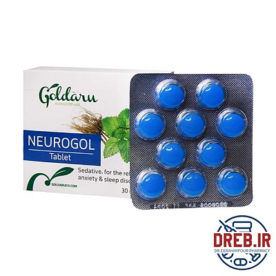  قرص روکش ‎دار نوراگل گل دارو ۳۰ عددی _ Goldaru Neurogol ۳۰ Coated Tab