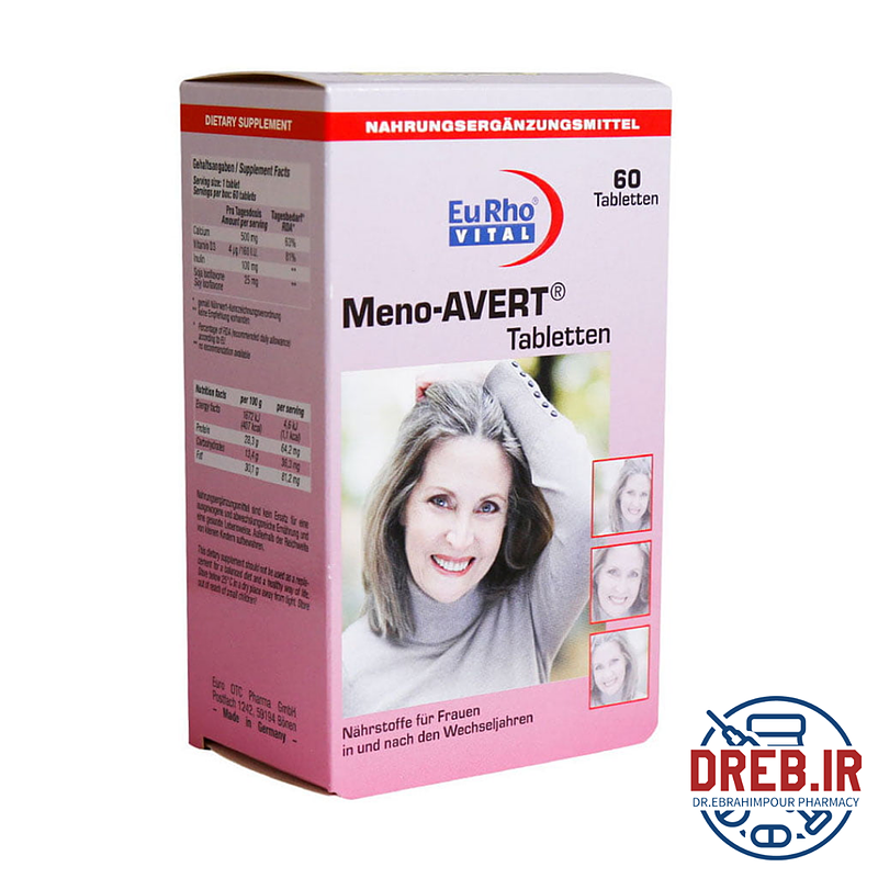 منو اورت قرص 60 عددی یوروویتال _ EuRho Vital Meno Avert ۶۰ Tablet