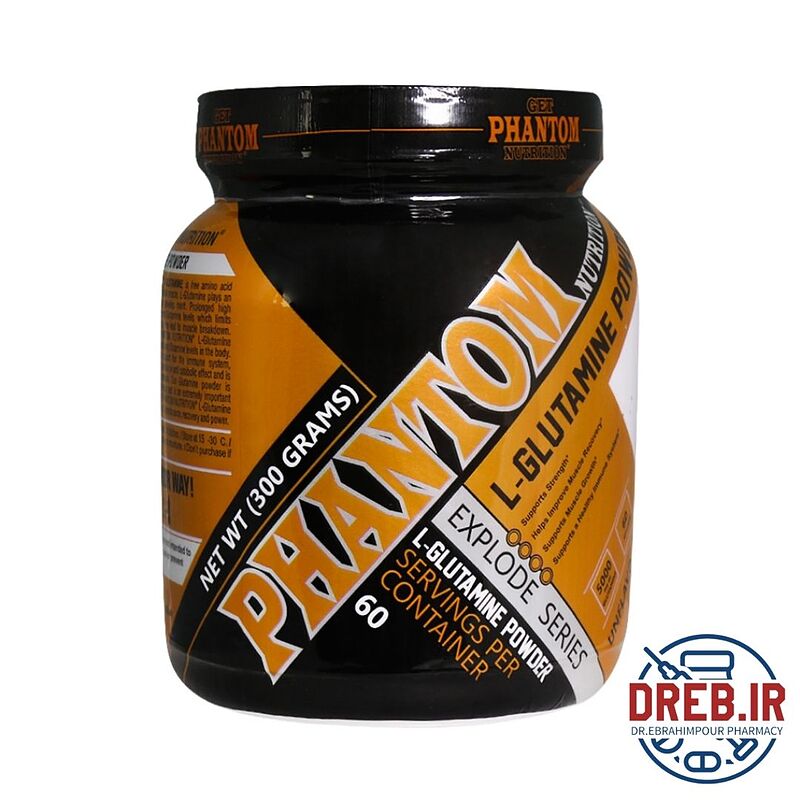 پودر ال گلوتامین فانتوم نوتریشن ۳۰۰ گرم _ Phantom Nutrition L Glutamin Powder