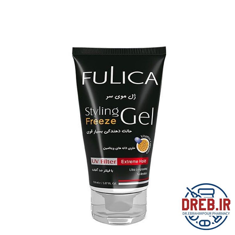 ژل موی سر فولیکا حالت دهنده قوی _ fulica styling gel freeze extreme hold