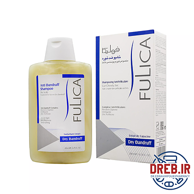 فولیکا شامپو ضدشوره پوست سرخشک _ fulica anti dandruff shampoo dry scalp 