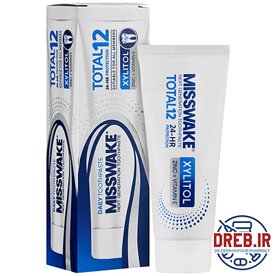 خمیر دندان کامل حاوی زایلیتول 12 میسویک _ misswake total toothpaste