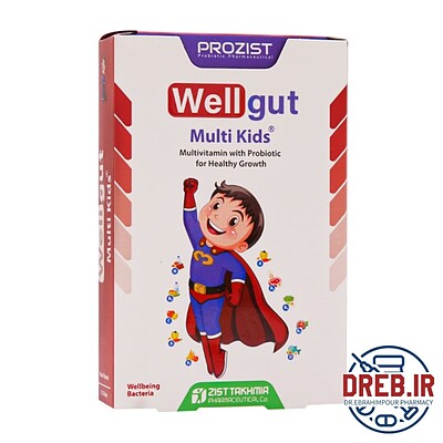 قرص جویدنی ول گات مولتی کیدز زیست تخمیر ۳۰ عدد _ Zist Takhmir Well Gut Multi Kids ۳۰ Tabs