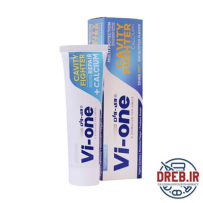 خمیر دندان ضد پوسیدگی وی وان مدل Cavity Fighter حجم ۱۳۰ گرم _ Vi One Cavity Fighter Toothpaste ۱۳۰ g