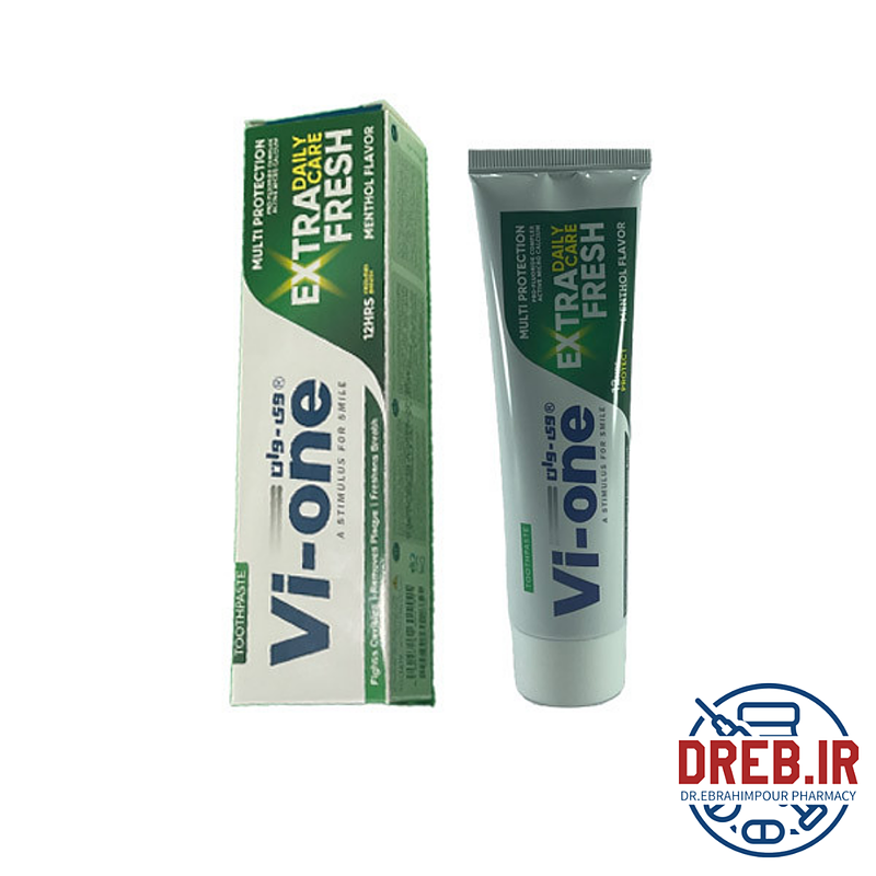 خمیر دندان کامل اکسترا فرش وی وان 130 گرم _ Vi One Extra Fresh ToothPaste 130g