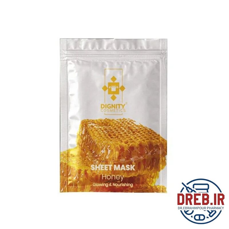 ماسک صورت ورقه ای با رایحه عسل دیگنیتی _ Dignity Honey Sheet Mask 25g