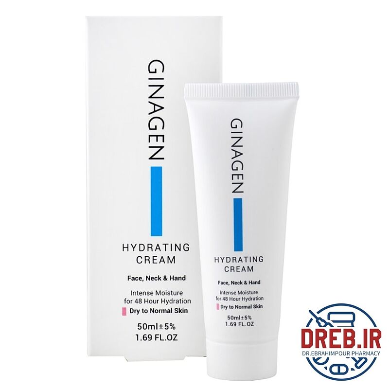 کرم آبرسان ژیناژن پوست خشک و نرمال _ Ginagen hydrating cream dry to normal skin