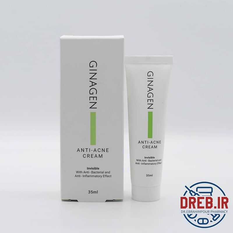 کرم ضد جوش بی رنگ ژیناژن _ GINAGEN ANTI-ACNE CREAM