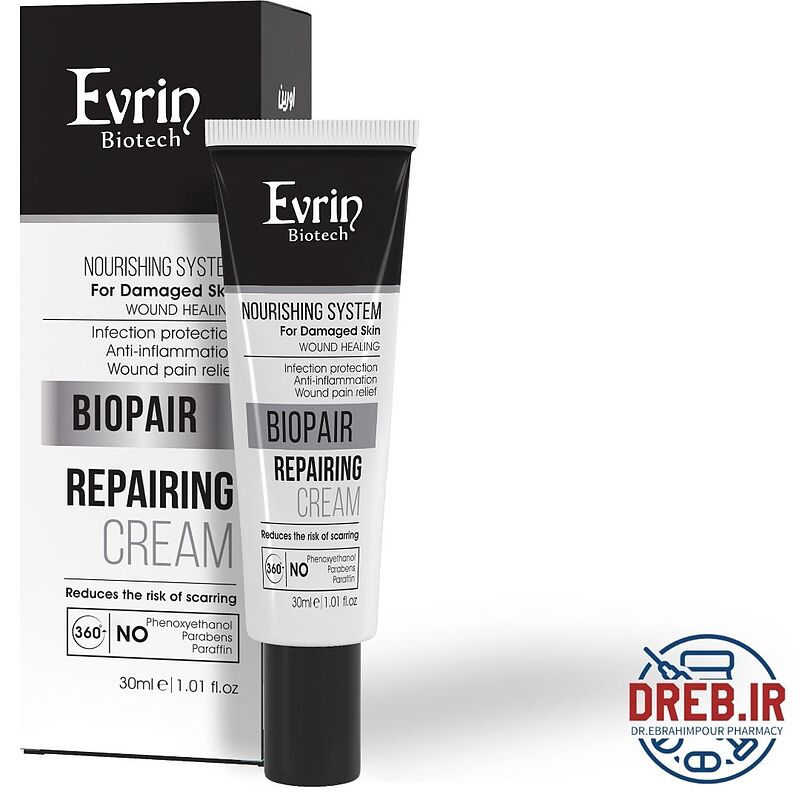  کرم ترمیم کننده مناسب پوست های آسیب دیده اورین _ Evrin REPAIRING CREAM BIOPAIR