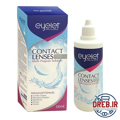 محلول شستشوی لنز آی لت مدل contact lenses حجم 120 میلی لیتر