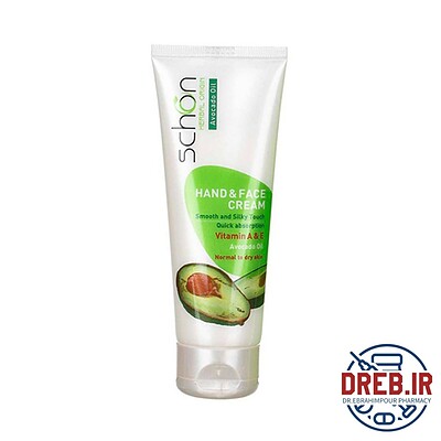 کرم دست و صورت حاوی روغن آووکادو 75میل شون _ Schon Avocado Hand And Face Cream