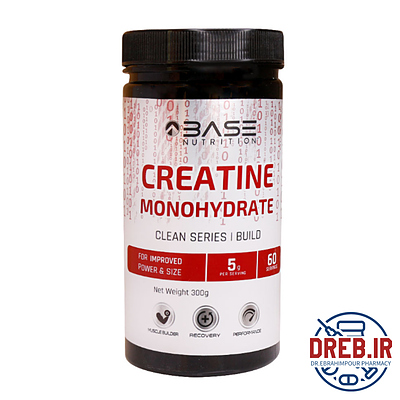 پودر کراتین مونوهیدرات بیس نوتریشن 300 گرم _ Base Nutrition Creatine Monohydrate Powder 300 g