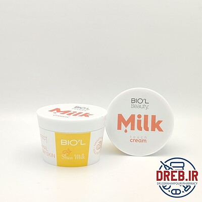 کرم نرم کننده بیول مدل شیر و شیا حجم 200 میلی لیتر _ Biol Shea Milk Renew Cream 200 ml