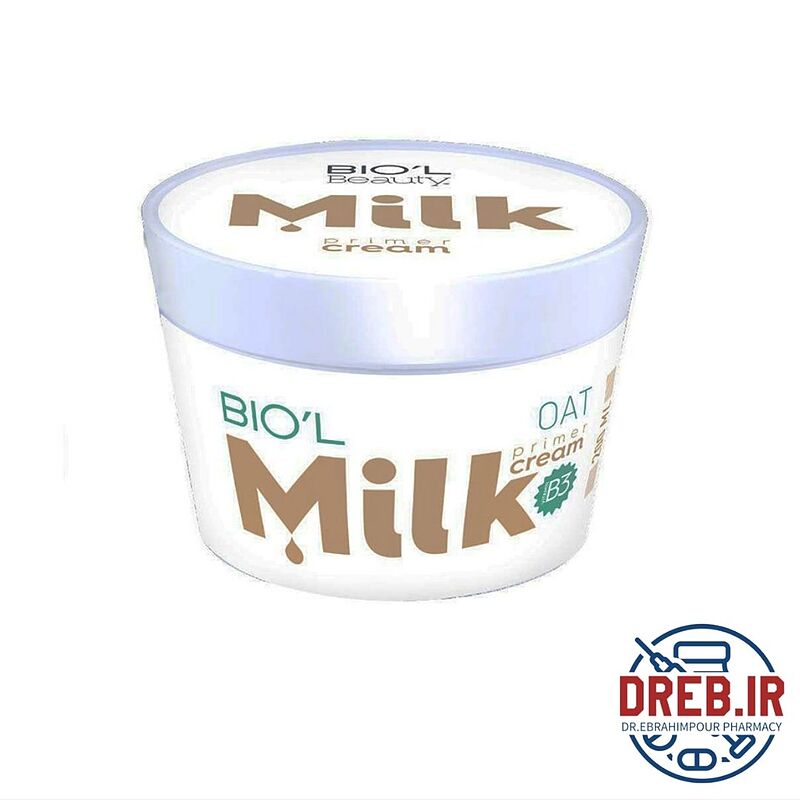 کرم میلک کاسه ای بیول شیر و جو ‌دو سر برای پوست نرمال و خشک حجم 200 میل _ Milk And Oat Cream For Normal And Dry Skins 200ml BIOL