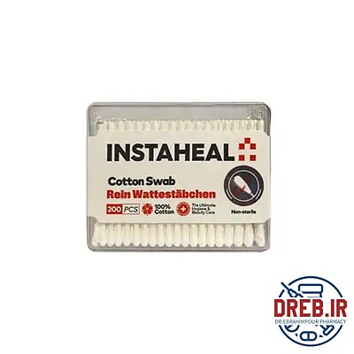 گوش پاک کن اینستاهیل 200 عددی _ Instaheal cotton swab 200pcs 