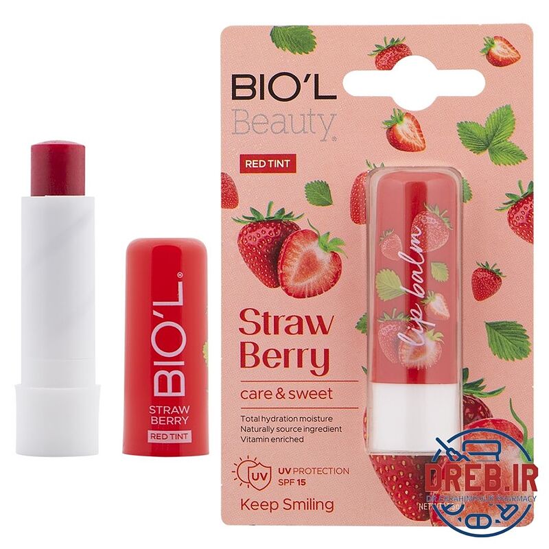 بالم لب توت فرنگی بیول _ StrawBerry Lip Balm