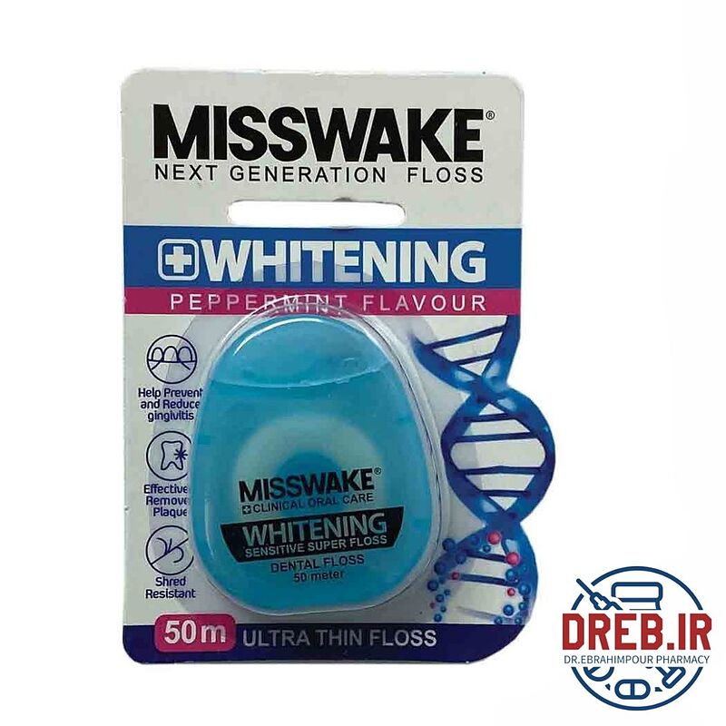 نخ دندان سفید کننده میسویک _ Misswake WHITENING Floss