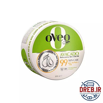 کرم مرطوب کننده و آبرسان آووکادو پوست خشک کاسه ای اوک شاین _ OVEQ SHINE OVEQ SHINE AVOCADO MOISTURIZING CREAM