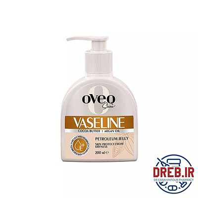 وازلین حاوی کره کاکائو و روغن آرگان اوک شاین _ OVEQ SHINE OVEQ SHINE COCOA BUTTER & ARGAN OIL VASELINE