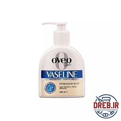 وازلین حاوی شی باتر و روغن بادام اوک شاین _ OVEQ SHINE OVEQ SHINE SHEA BUTTER & ALMOND OIL VASELINE