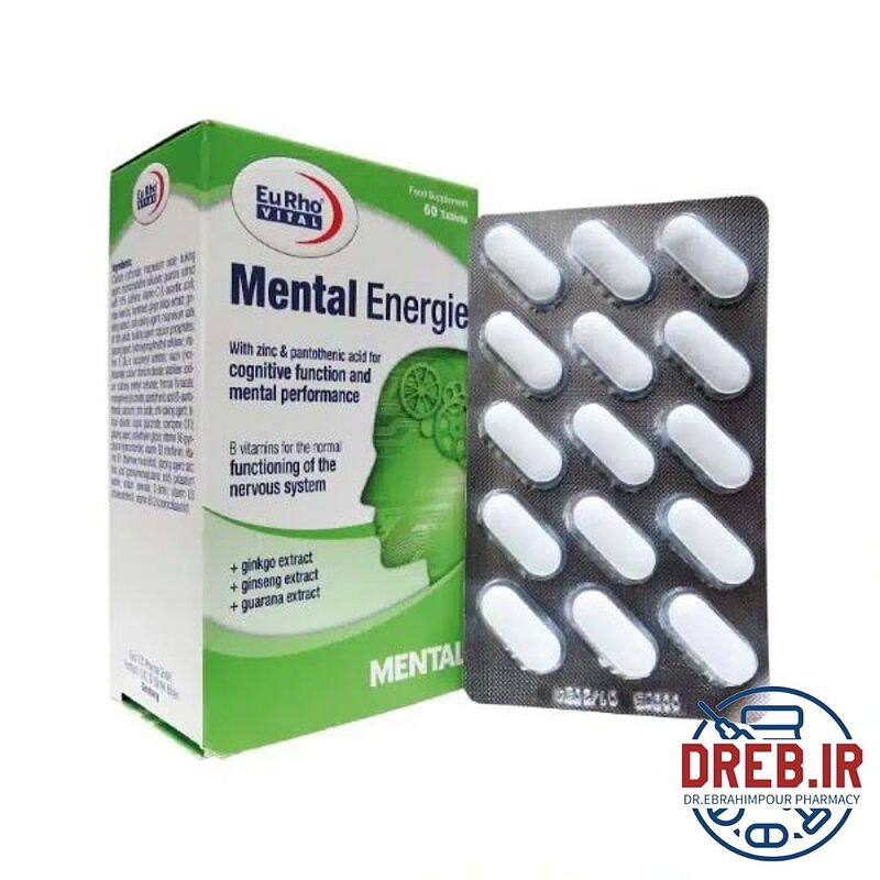 قرص منتال انرژی یوروویتال 60 عدد - Eurho Vital Mental Energie 60 Tabs 