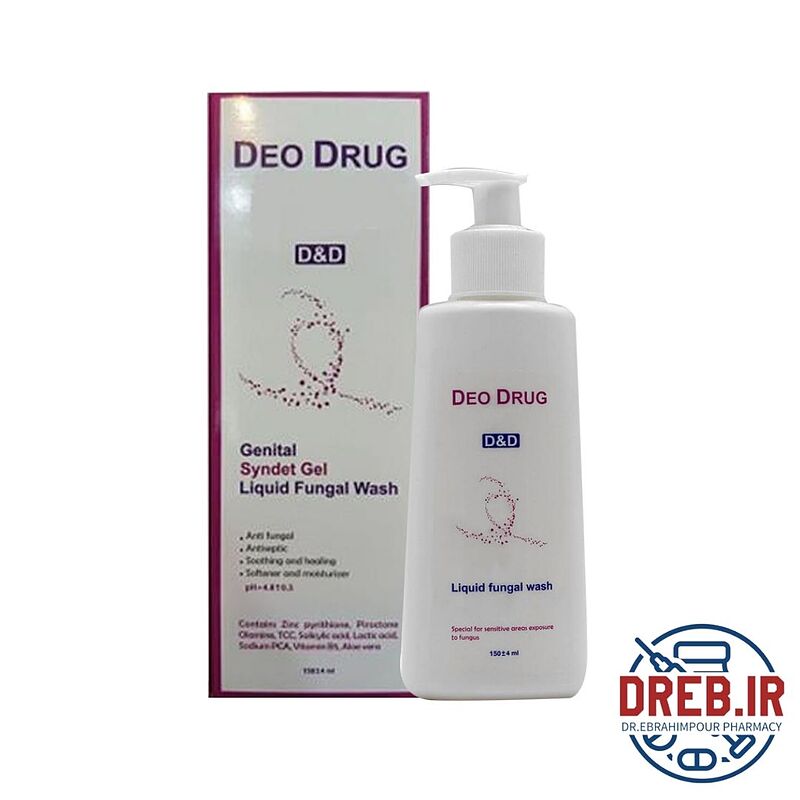 سافت واش ضد قارچ دئودراگ مناسب انواع پوست 150 میلی لیتر - Deodrug Soft Wash Anti-Fungal Pan Gel 150 ml