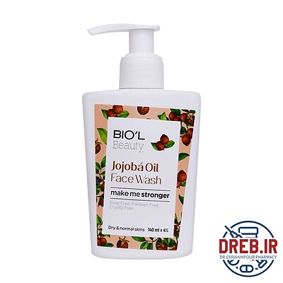 کرم ژل شستشوی صورت بیول مدل روغن جوجوبا مناسب پوست‌ خشک و نرمال - Biol Jojoba Oil Face Wash Cream Gel For Normal And Dry Skin 