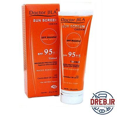 کرم ضد آفتاب رنگی دکتر ژیلا با SPF95 مناسب انواع پوست حجم 50 میلی گرم - Doctor Jila Cream Sunscreen 50 Ml Spf 95