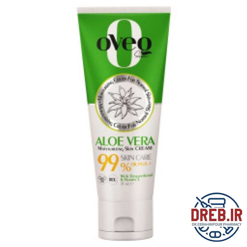 کرم مرطوب کننده و آبرسان اوک شاین حاوی عصاره آلوئه ورا حجم 75 میل - Oveq Shine Moisturizing Cream For Normal Skin 75 ml